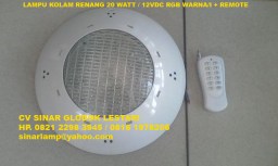 Lampu Kolam Renang LED 20W RGB Warna Warni Remote Lampu Kolam Renang LED 20W RGB Warna Warni Remote